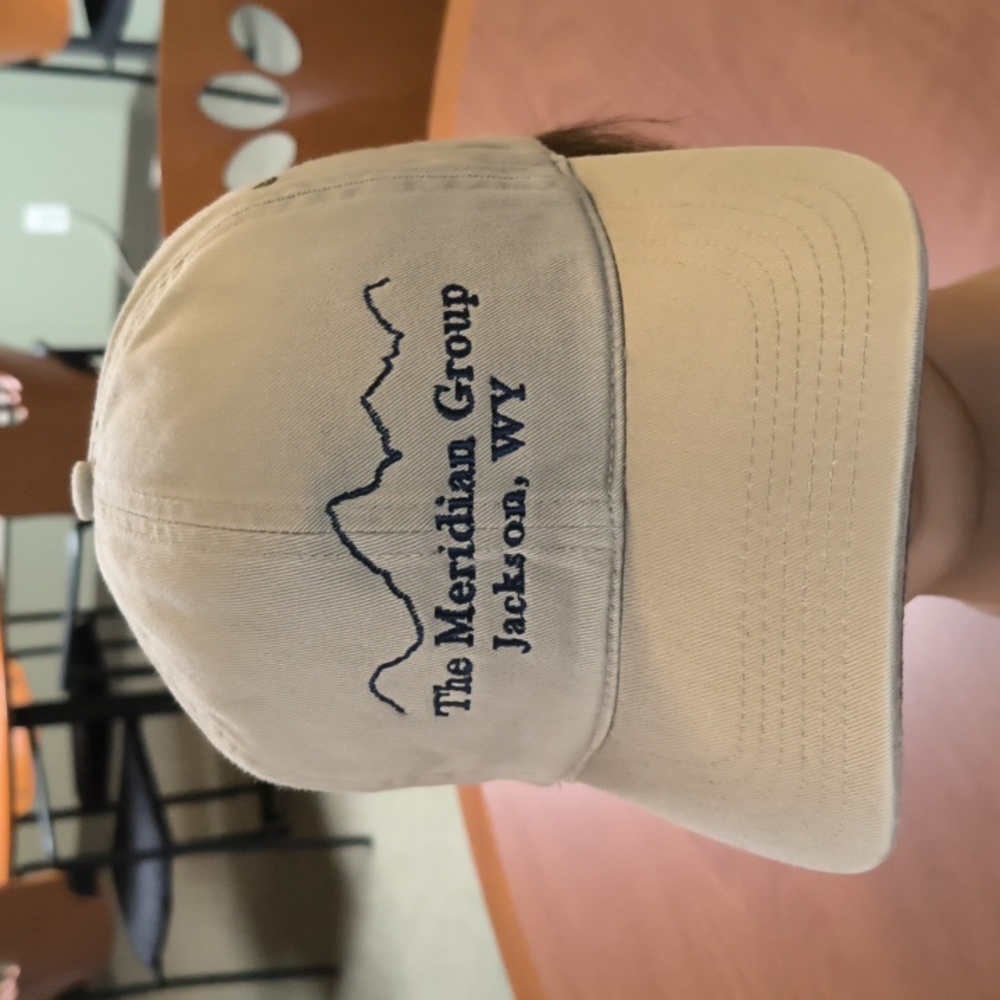 The Meridian Group Jackson WY Embroiderd Letters Strapback Hat Cap